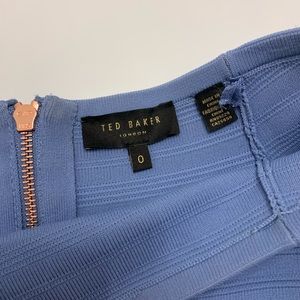 ted baker criptum bardot frill knitted skater dress